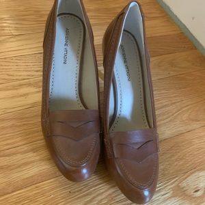 Adrienne Vittadini Oxford pumps. Brown sz 8.